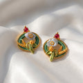 Baroque Pearl Garden Fantasy Stud Earrings – Brunch & Beyond Statement