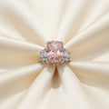 Regal Pink Cushion Cut Ring – Gala Event Accent