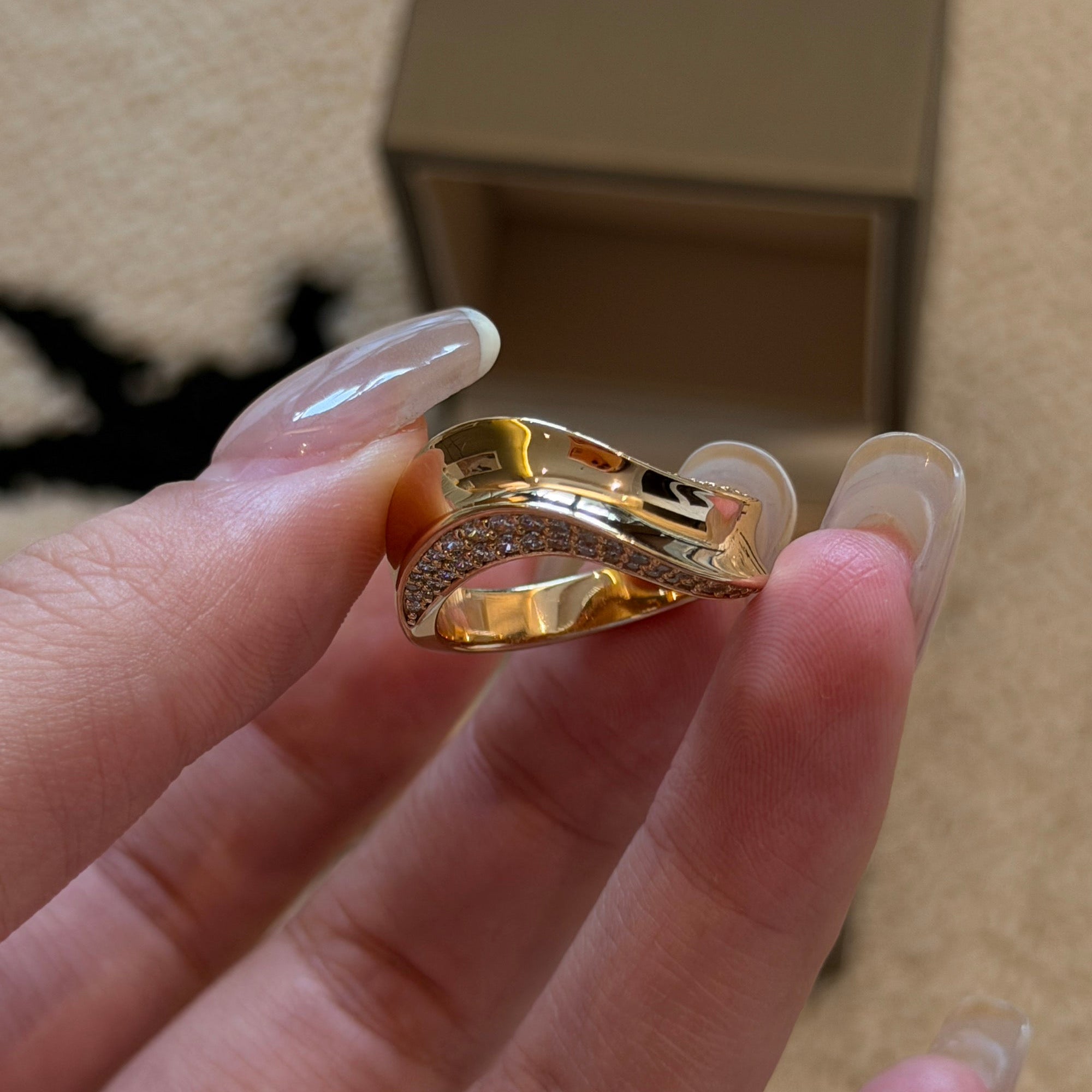 Custom 3-in-1 Stacking Waterdrop Wave Ring · 925 Silver