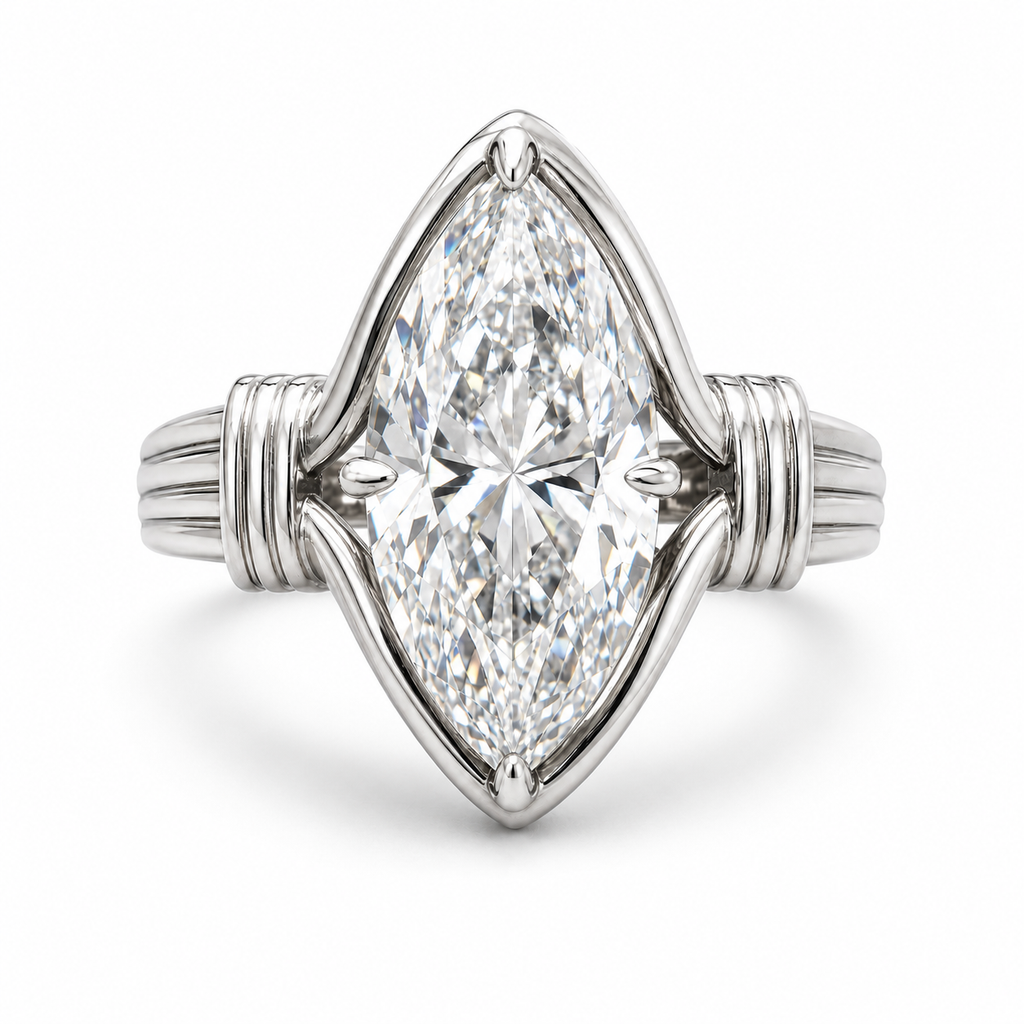 7-Carat Marquise Trendy Ring · 925 Silver