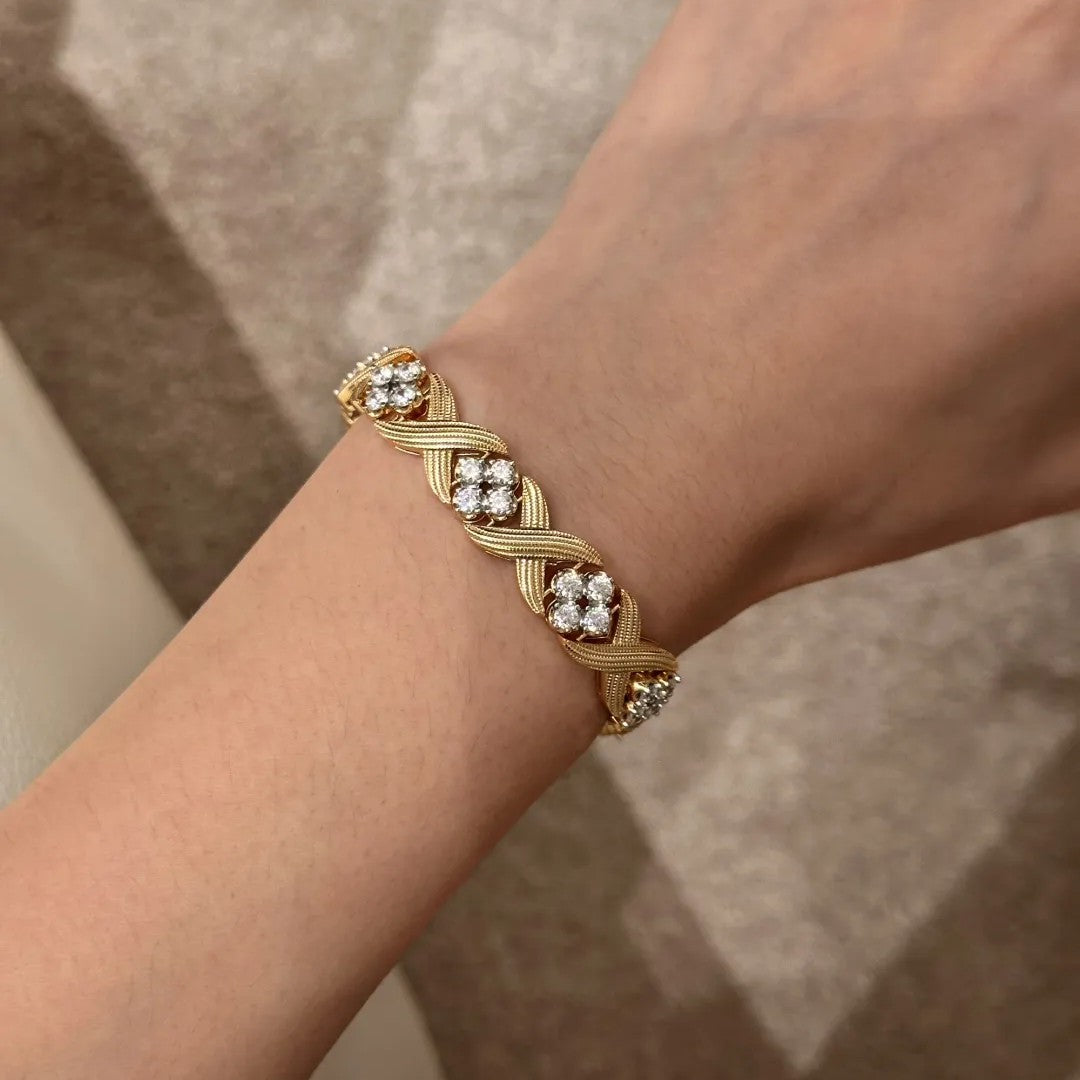 Heritage Twist Crossover Bracelet · Two-Tone