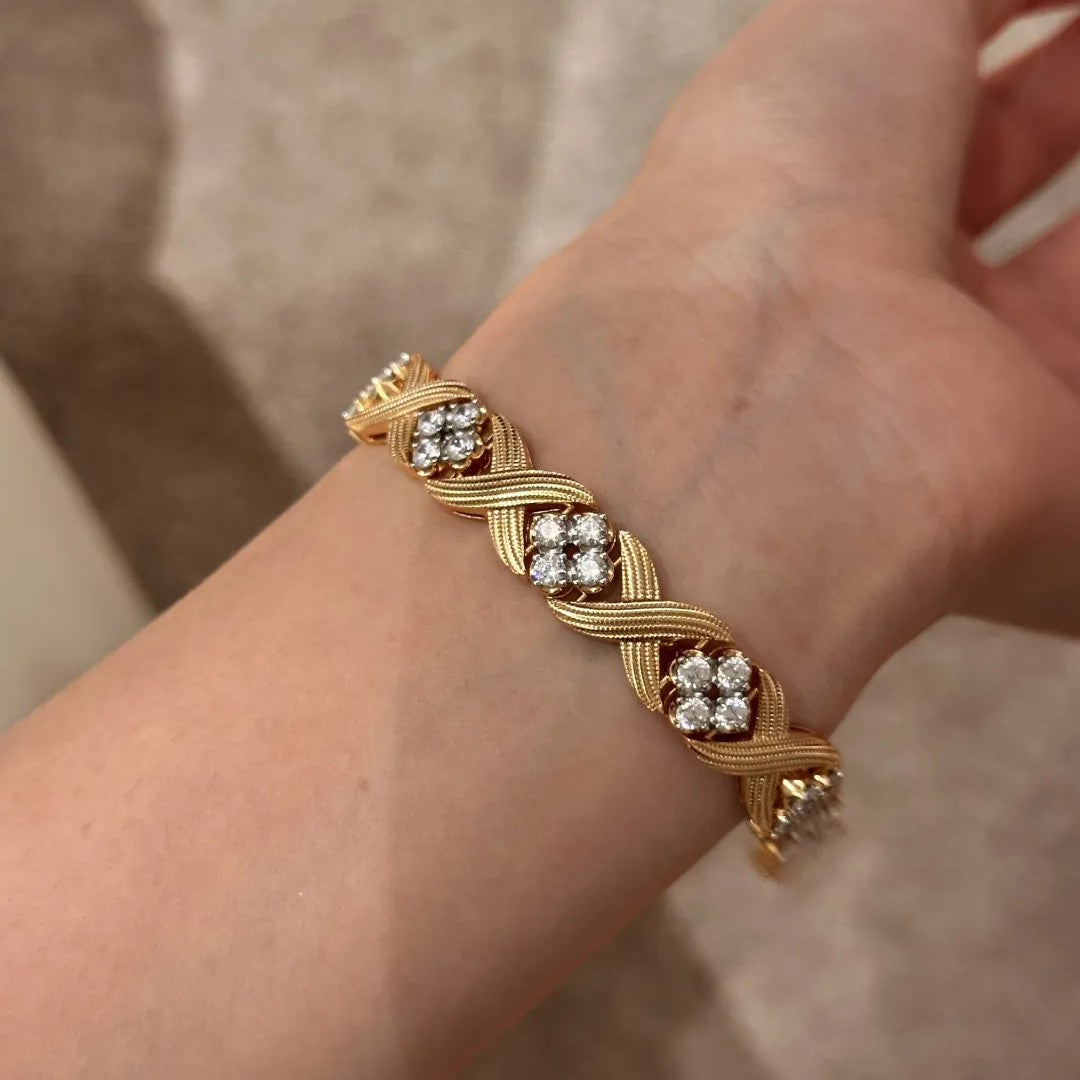 Heritage Twist Crossover Bracelet · Two-Tone