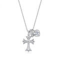 Rose Gold Devotion Charms Necklace: Romantic Grace