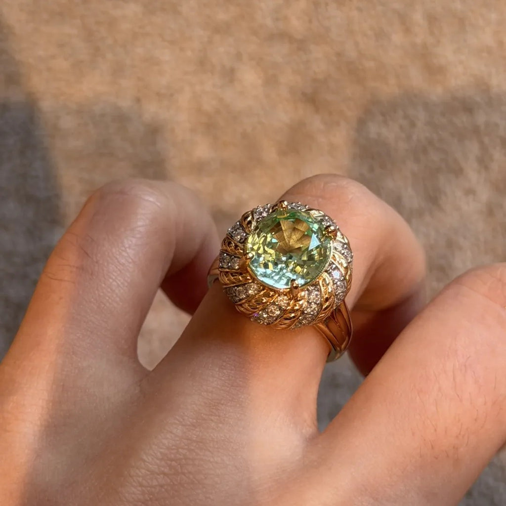 Mint Legacy Cocktail Ring · Vintage Statement