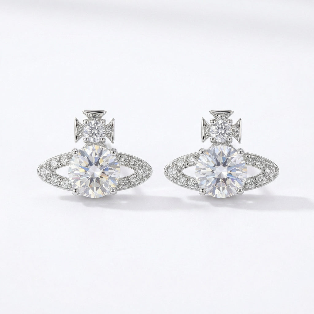 Dazzling Orb Stud Earrings | Iconic High-Fashion Glamour