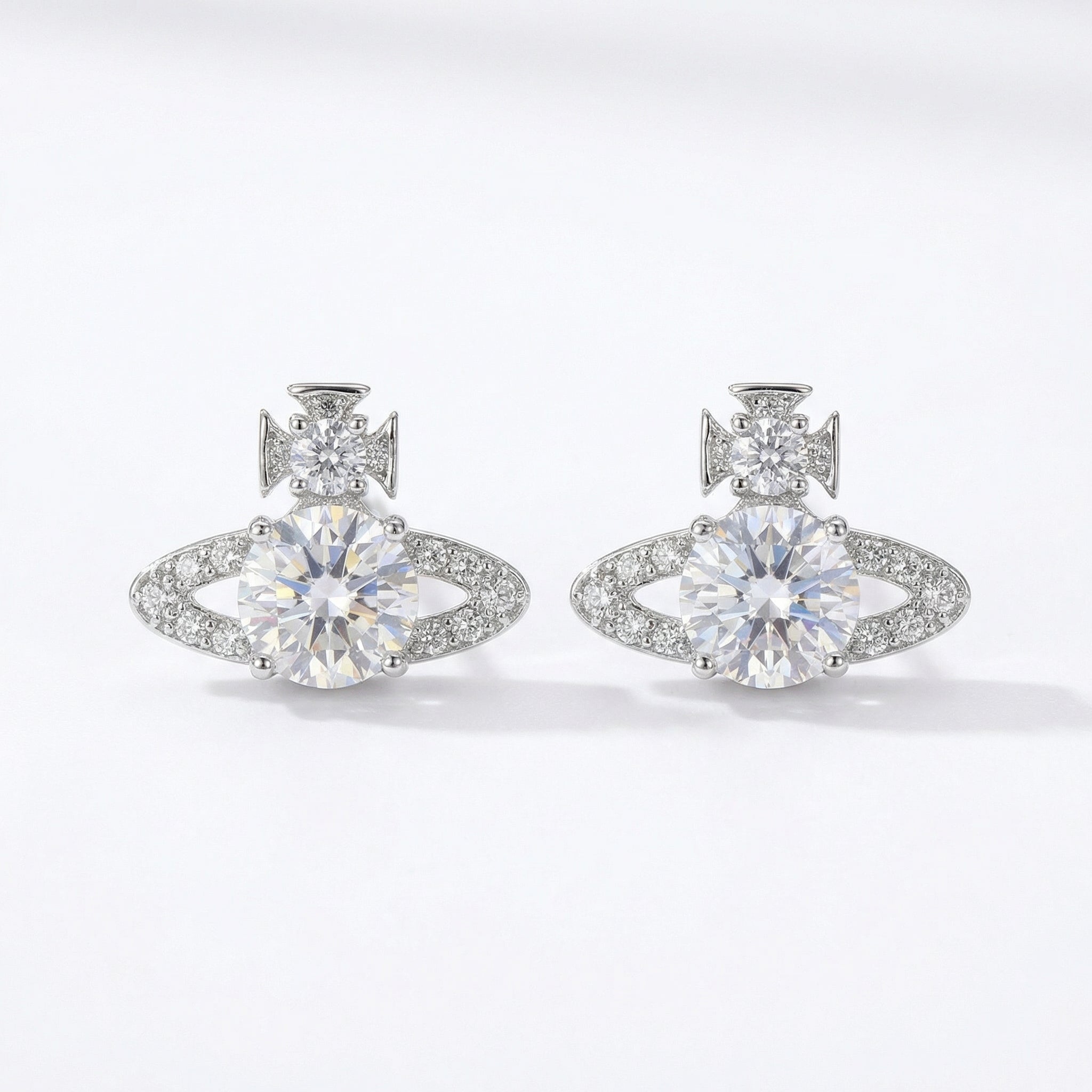 Dazzling Orb Stud Earrings | Iconic High-Fashion Glamour