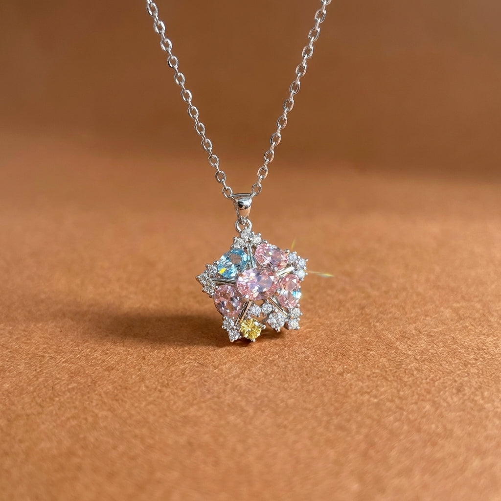 Dreamy Star Cluster Gemstone Necklace | Everyday Enchantment