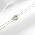 Sun & Moon Bracelet – Two Tone Cubic Zirconia Bracelet