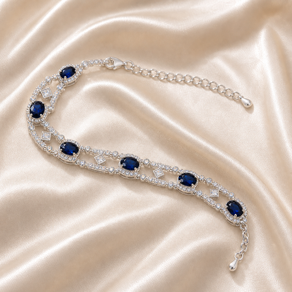 sapphire jewelry Blue Gemstone Bracelet