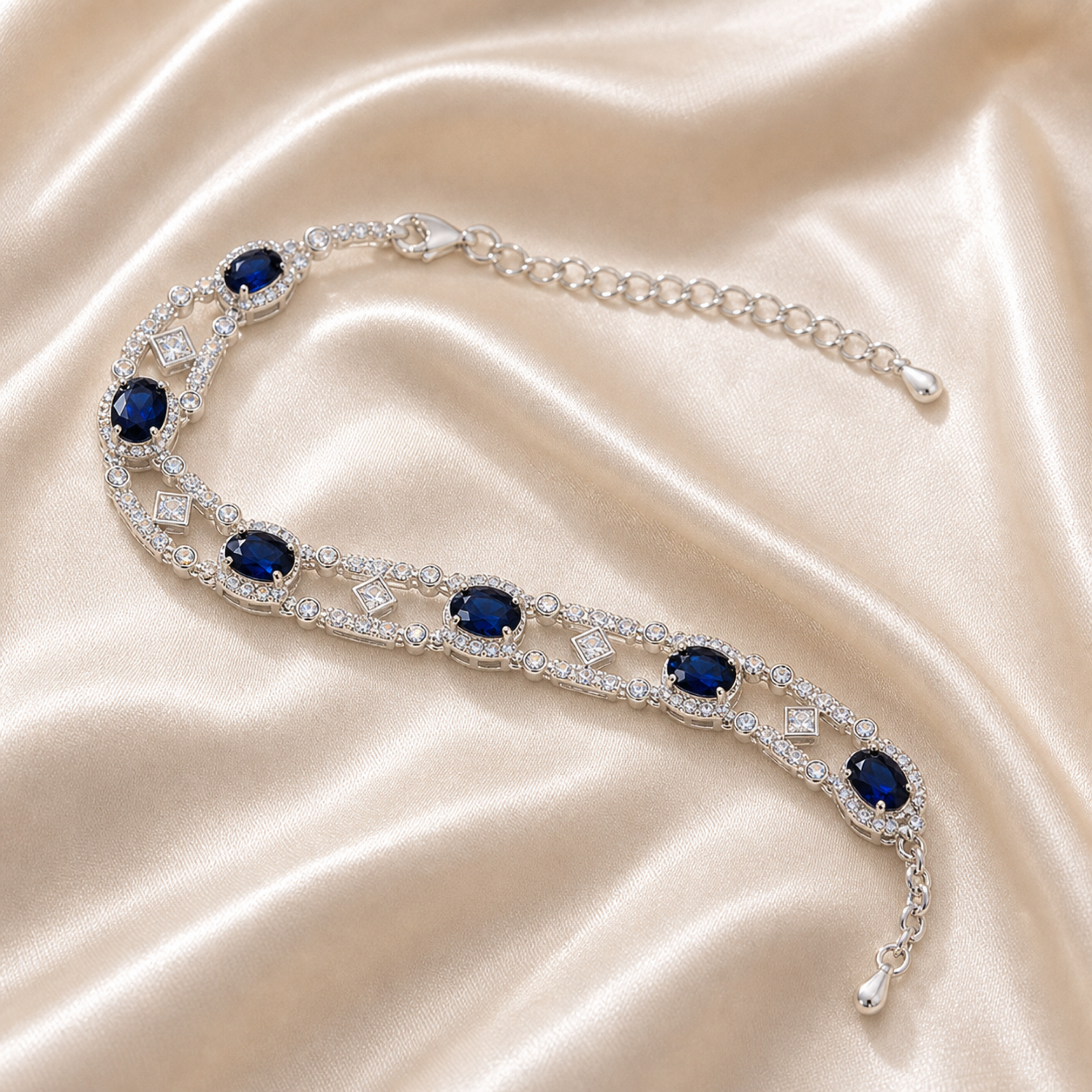 sapphire jewelry Blue Gemstone Bracelet