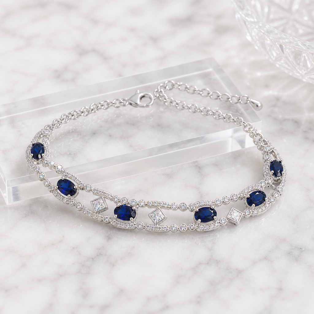 sapphire jewelry Blue Gemstone Bracelet