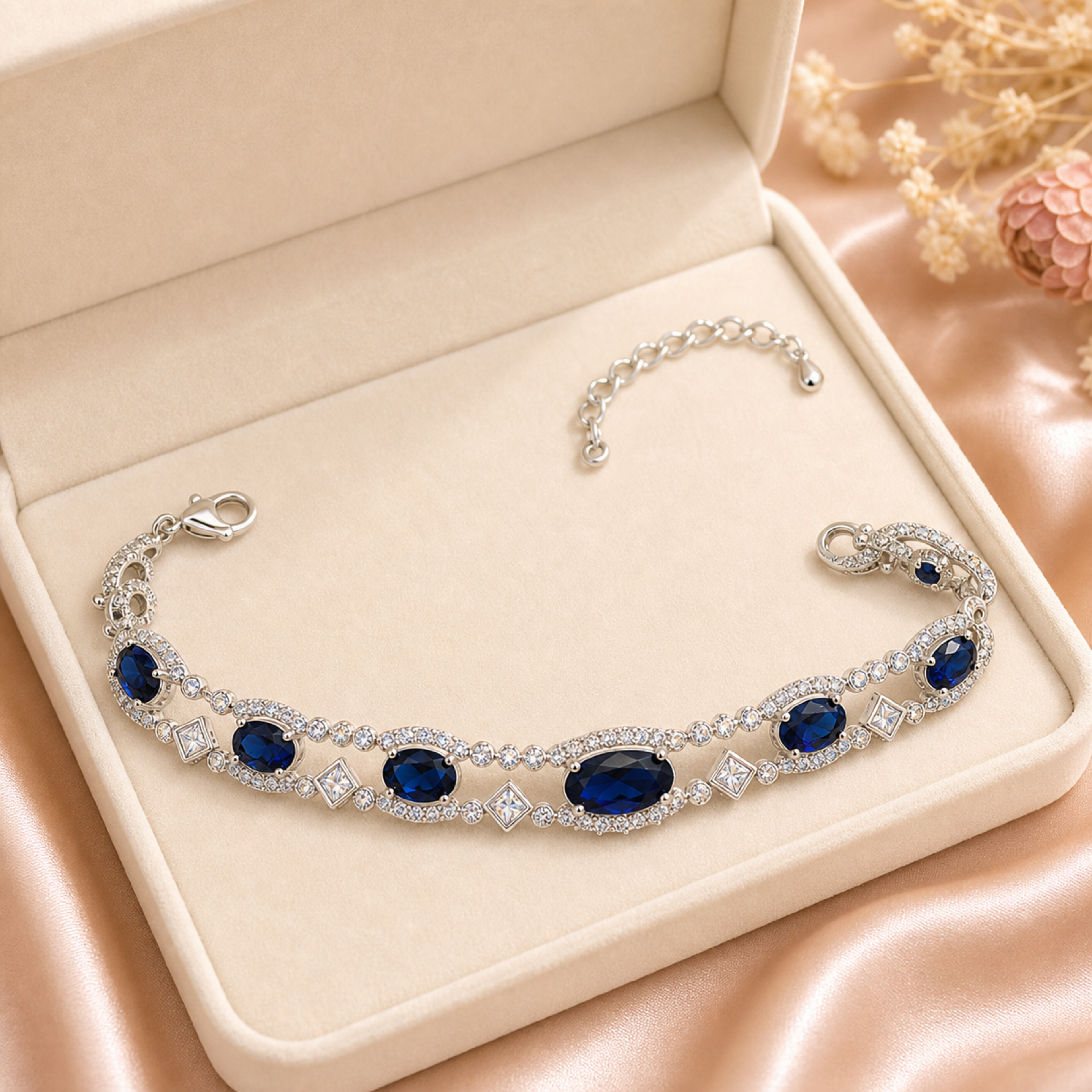 sapphire jewelry Blue Gemstone Bracelet