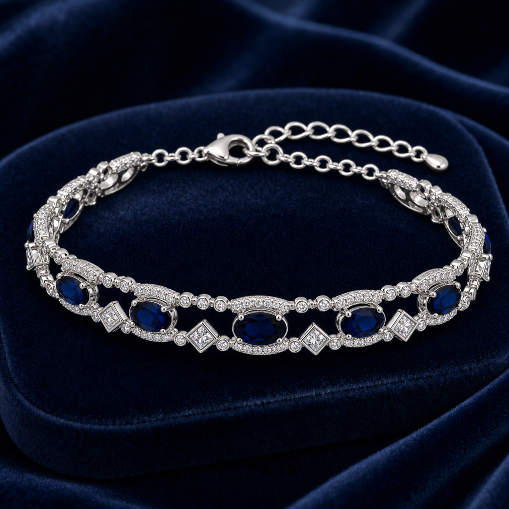 sapphire jewelry Blue Gemstone Bracelet