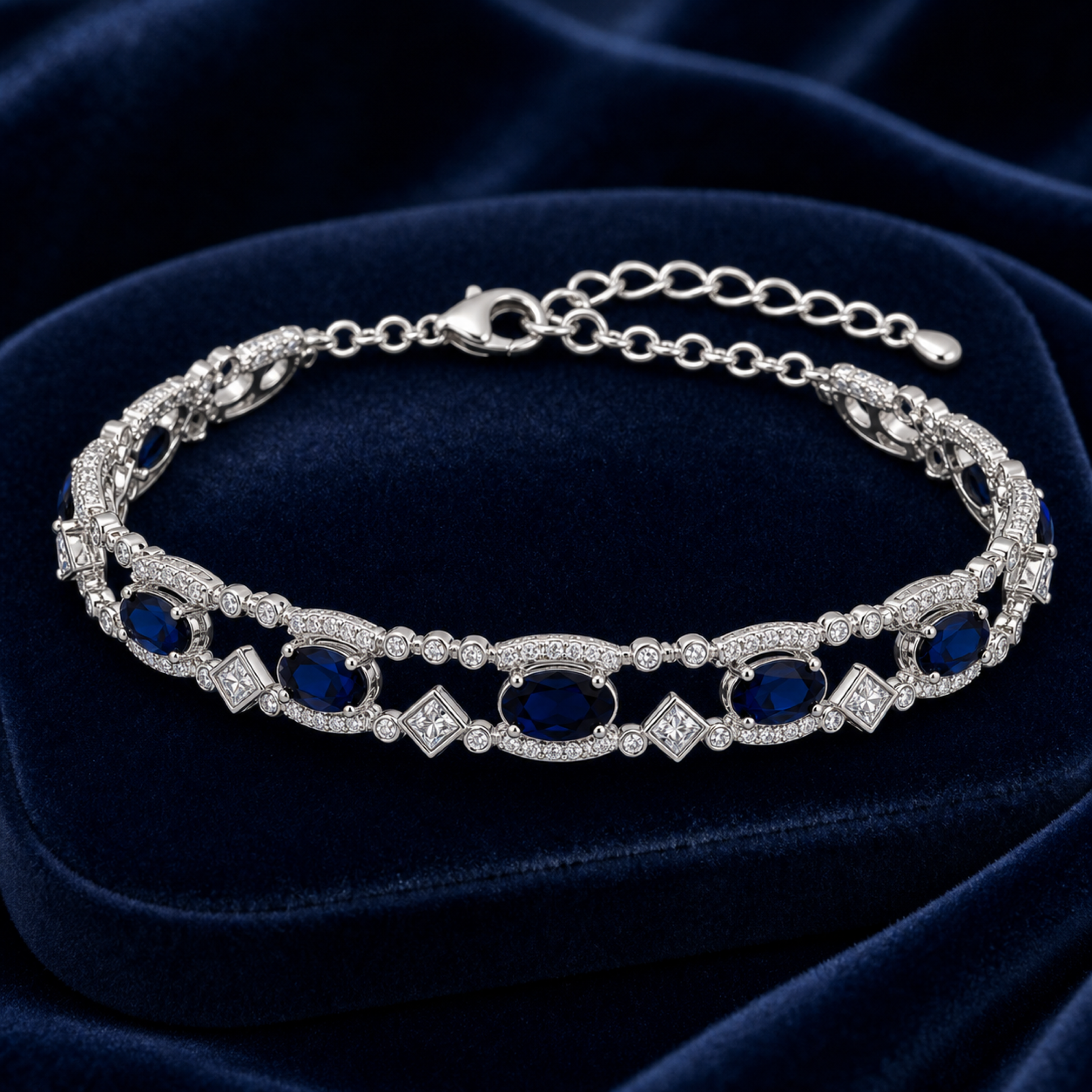 sapphire jewelry Blue Gemstone Bracelet