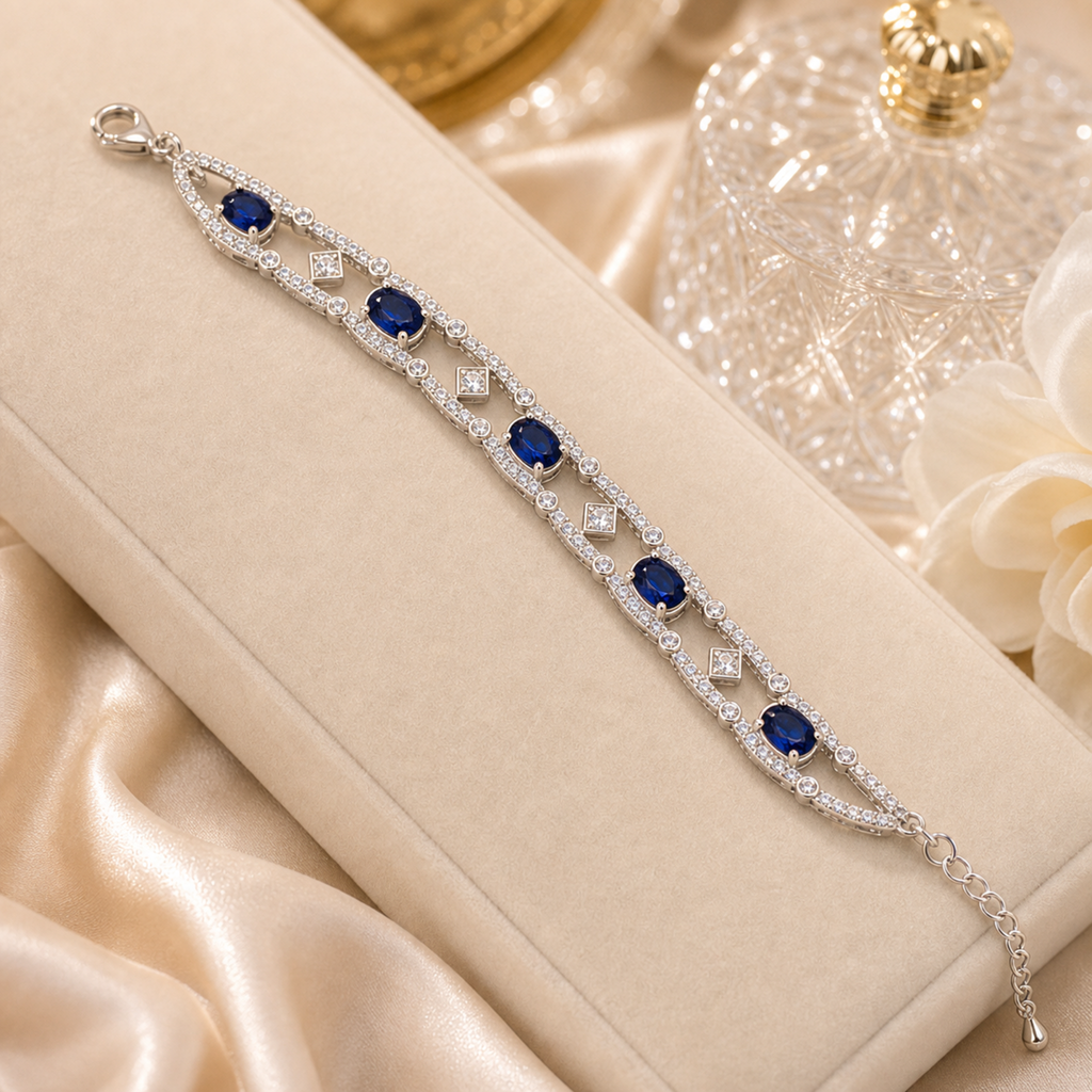 sapphire jewelry Blue Gemstone Bracelet