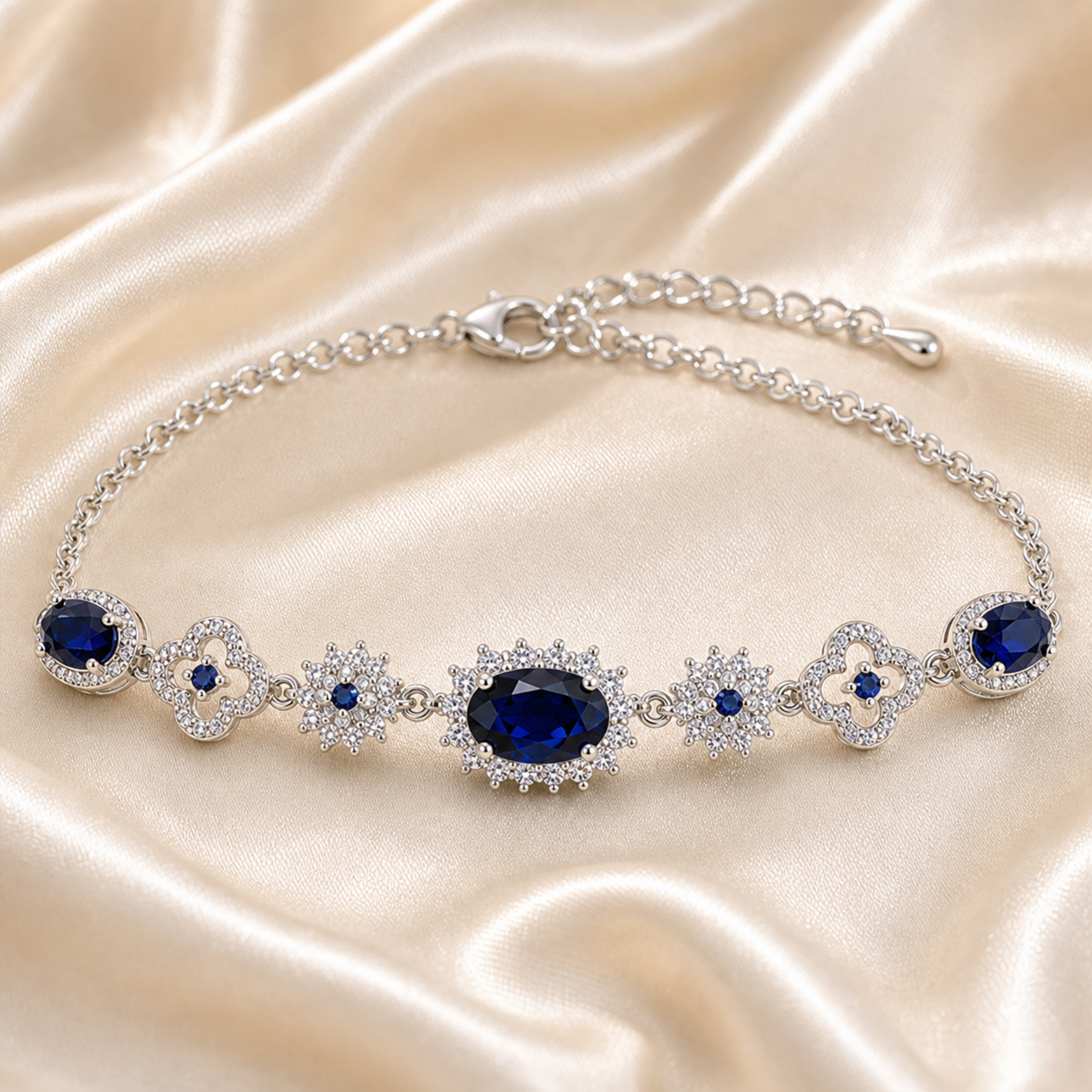 sapphire jewelry Blue Gemstone Bracelet