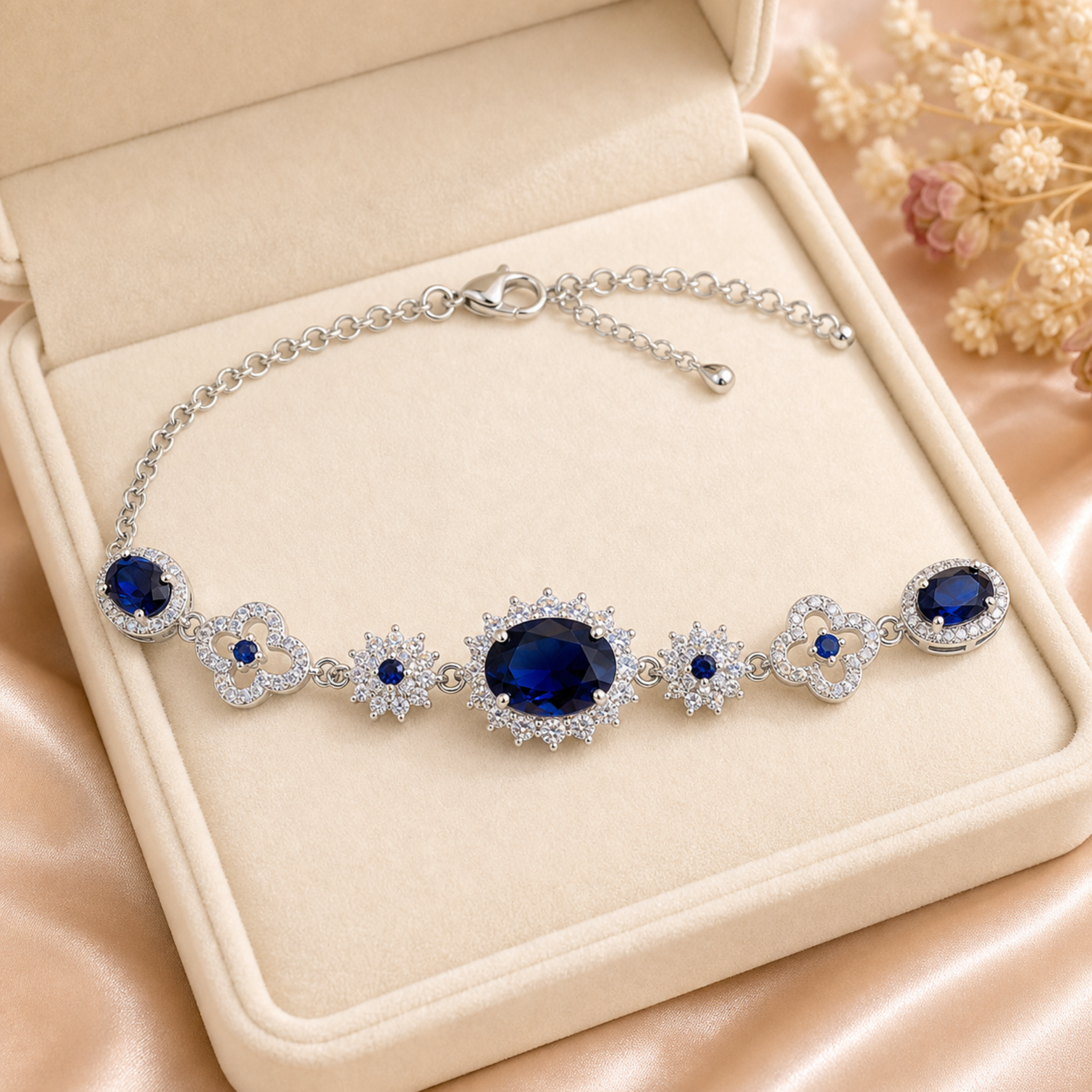 sapphire jewelry Blue Gemstone Bracelet