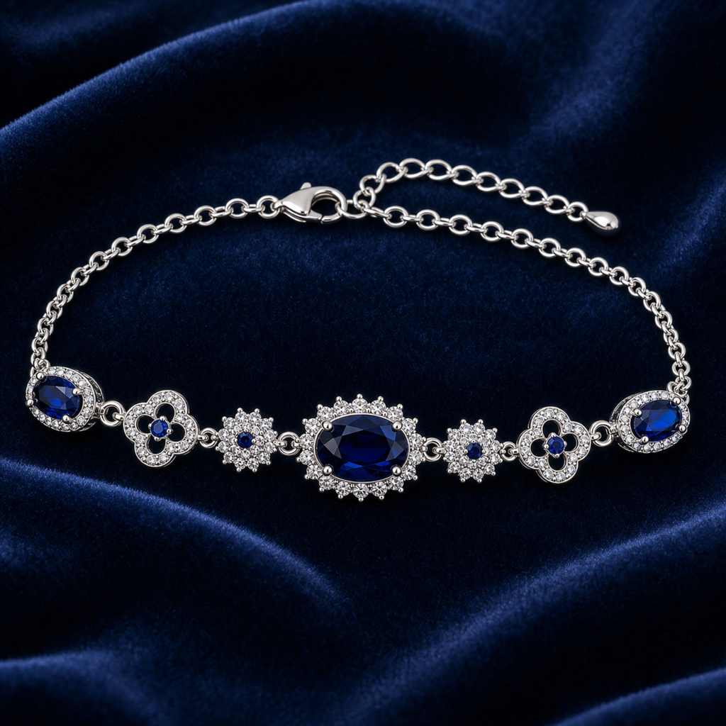 sapphire jewelry Blue Gemstone Bracelet