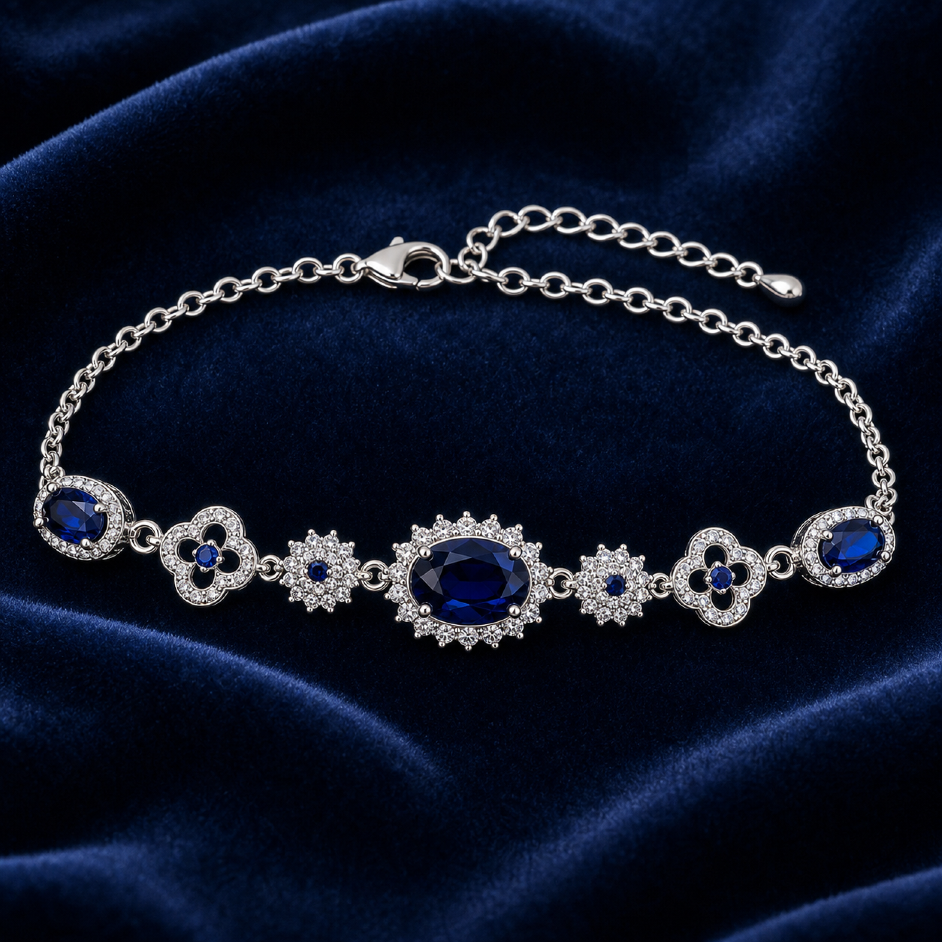 sapphire jewelry Blue Gemstone Bracelet