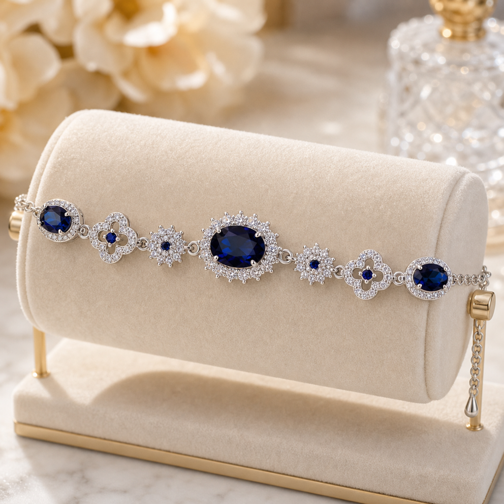 sapphire jewelry Blue Gemstone Bracelet