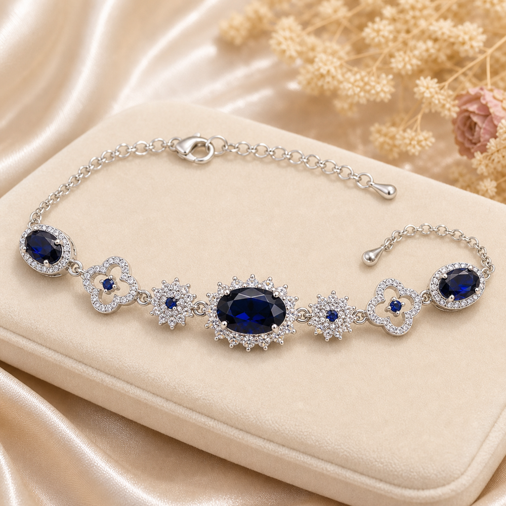 sapphire jewelry Blue Gemstone Bracelet