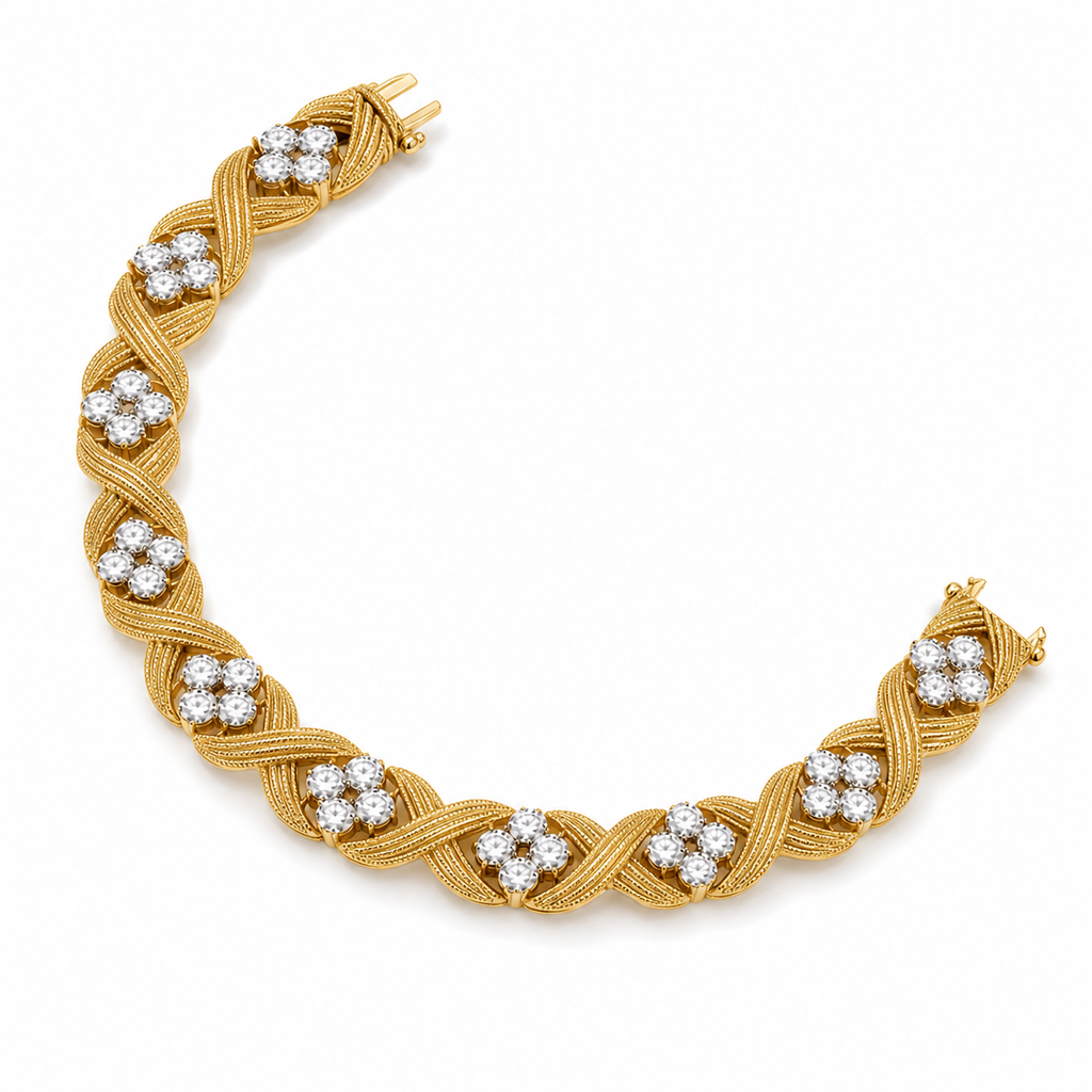 Heritage Twist Crossover Bracelet · Two-Tone