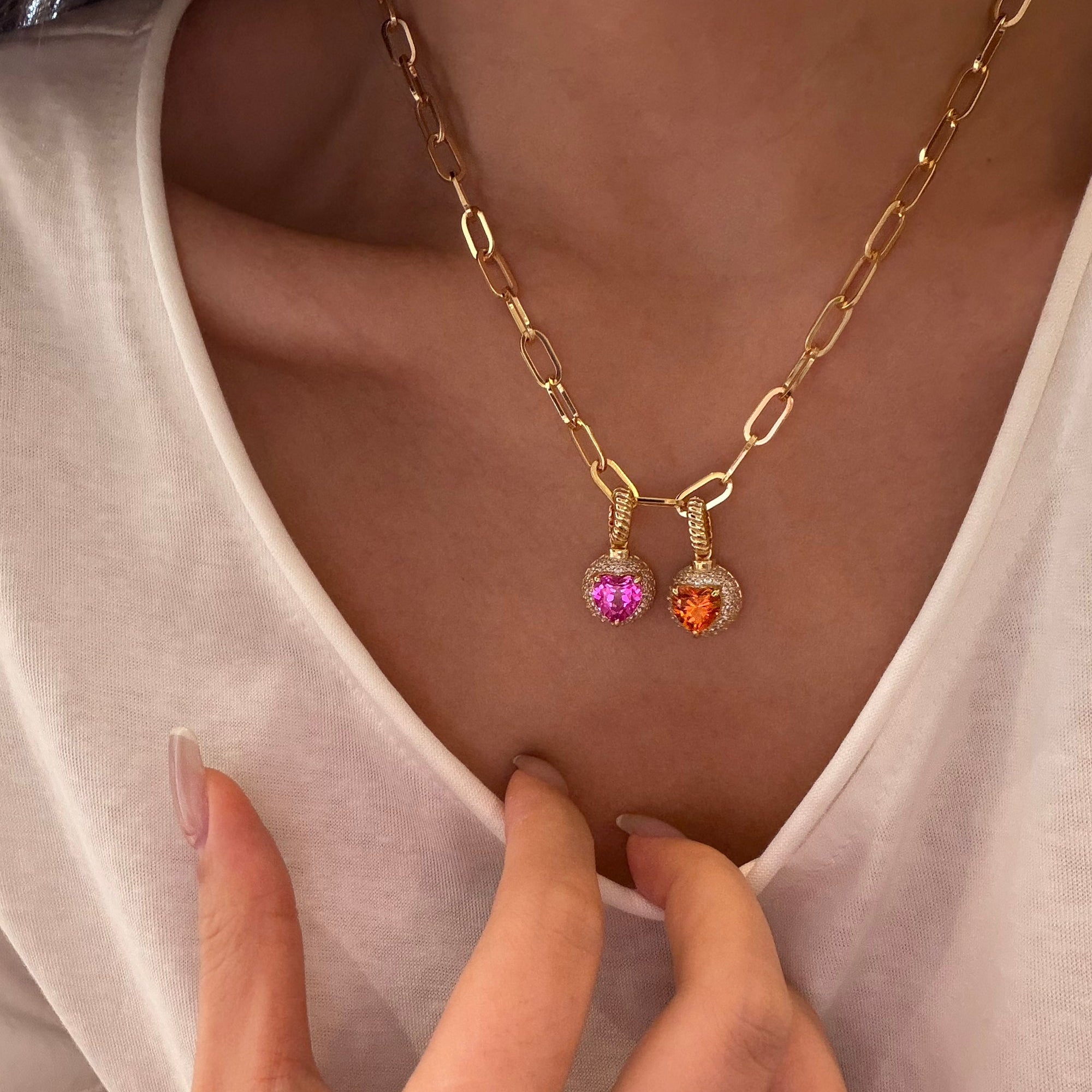 Bubble Heart Multi-Use Candy Pendant · 925 Silver