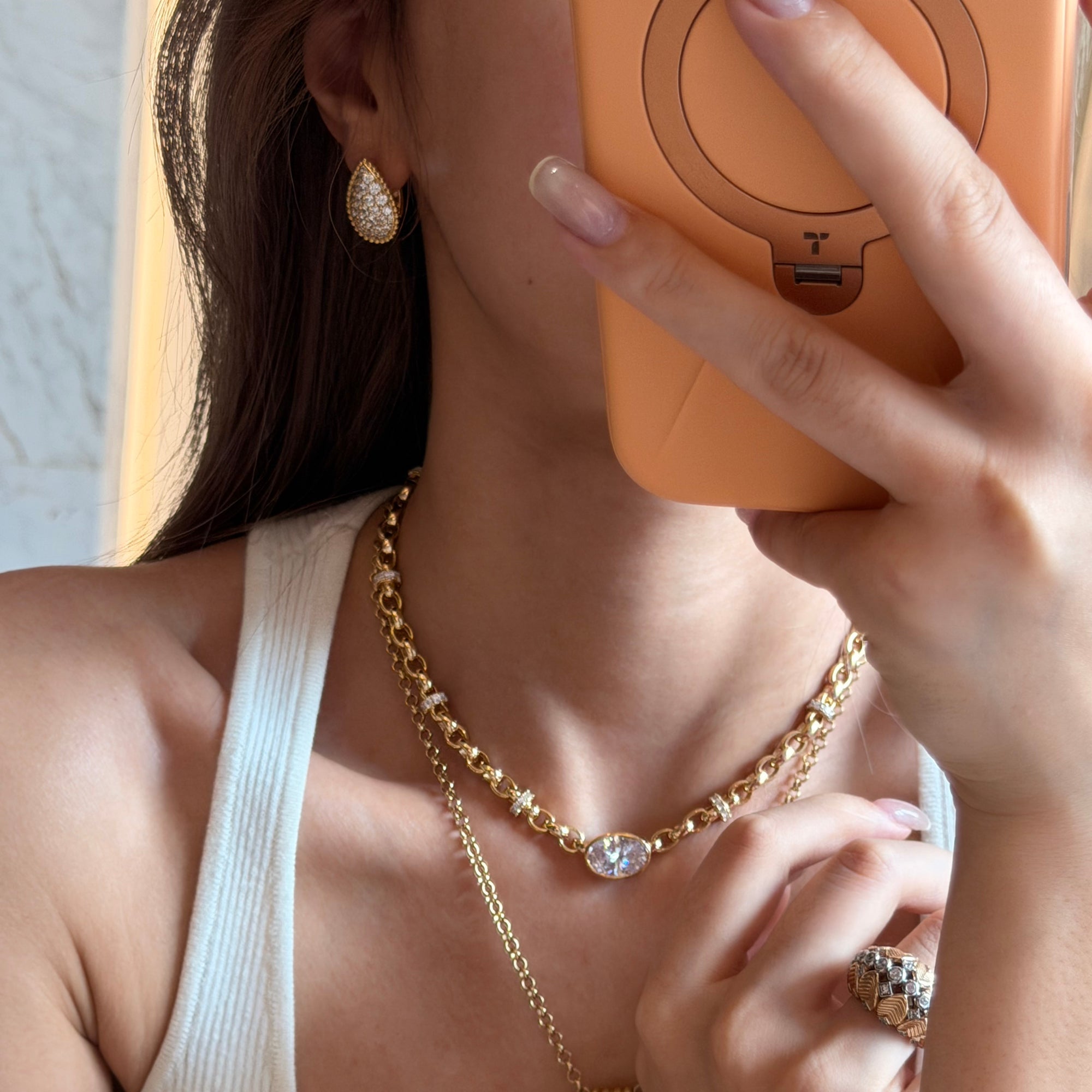 Classic Large Waterdrop Earrings · 925 Silver
