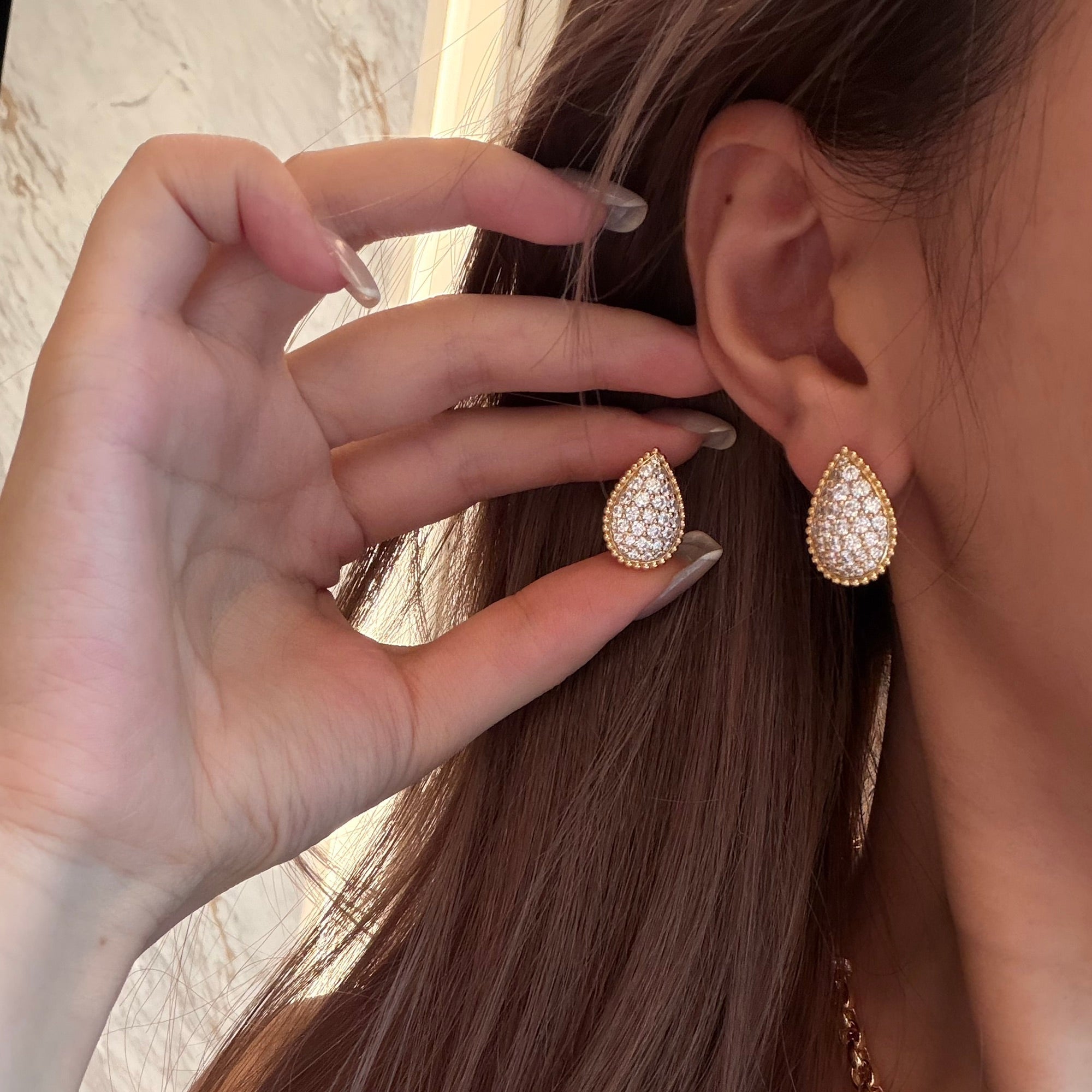 Classic Large Waterdrop Earrings · 925 Silver