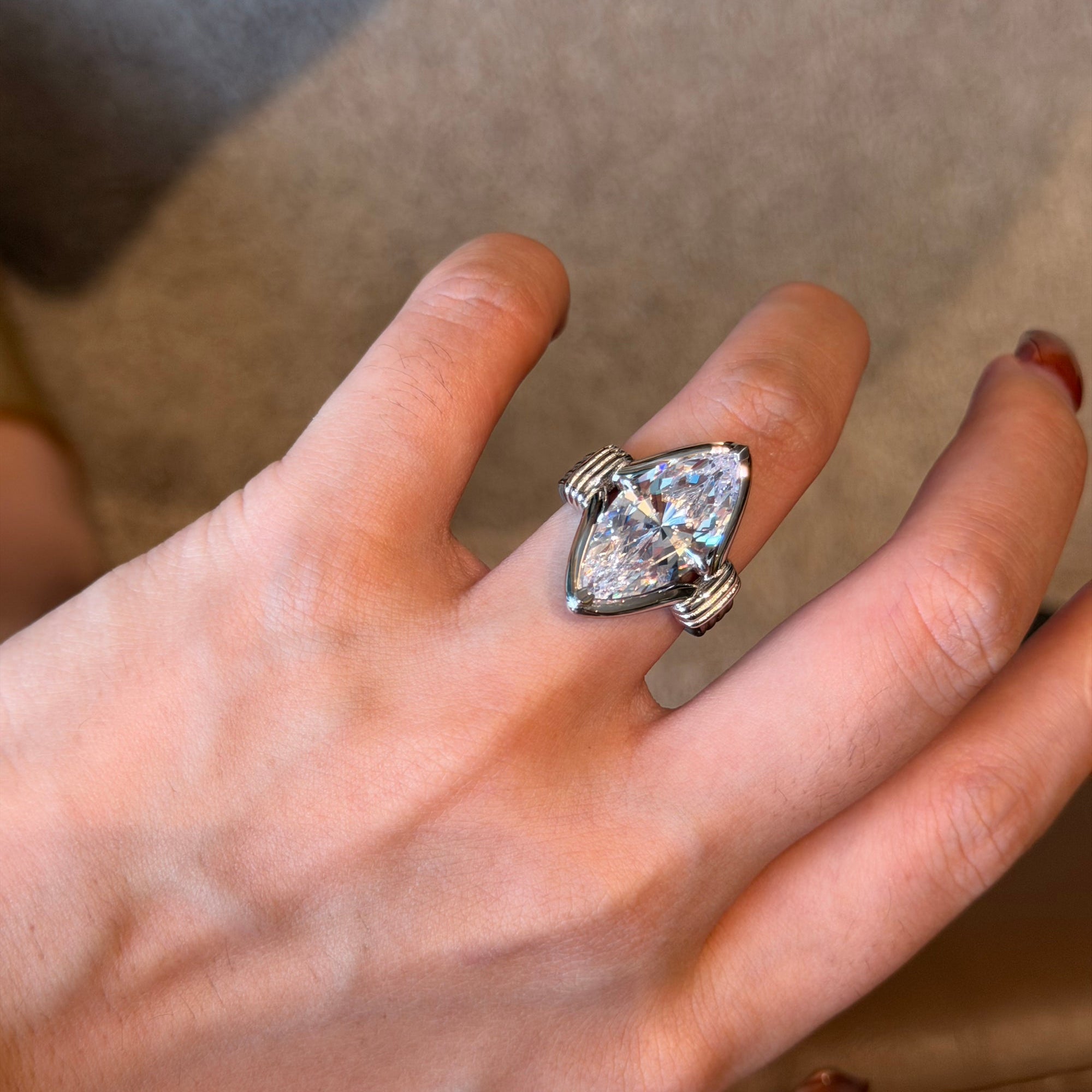 7-Carat Marquise Trendy Ring · 925 Silver