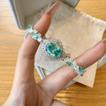 Starry Orbit · Original Paraíba High-Carbon Zircon Bracelet & Necklace
