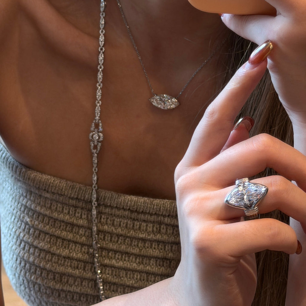 7-Carat Marquise Trendy Ring · 925 Silver