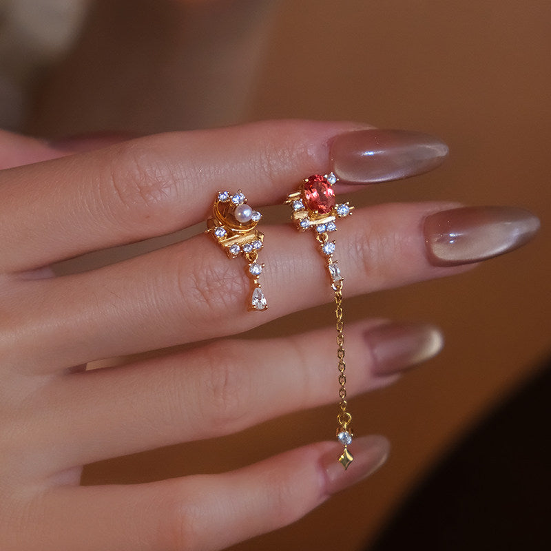 Luminous Gold · Lab-Grown Padparadscha Sterling Silver Earrings